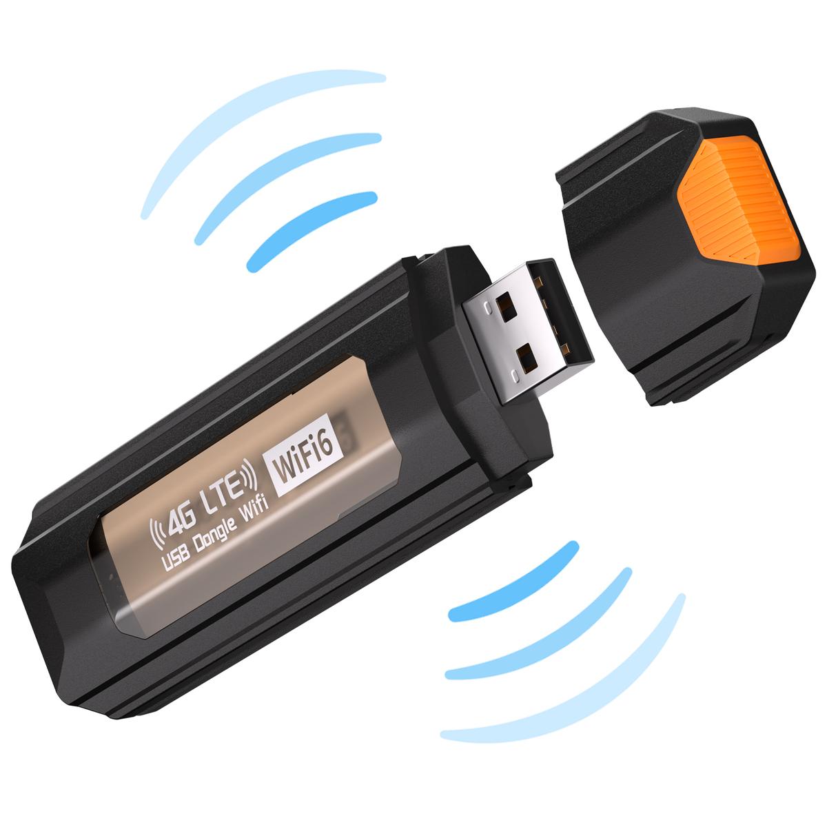 【Requires a separately purchased data‑only SIM card】 WiFi Router USB Modem Unlocked Car WiFi Wireless Network Adapter Hotspot Router USB Dongle Wifi Router Computer Accessories