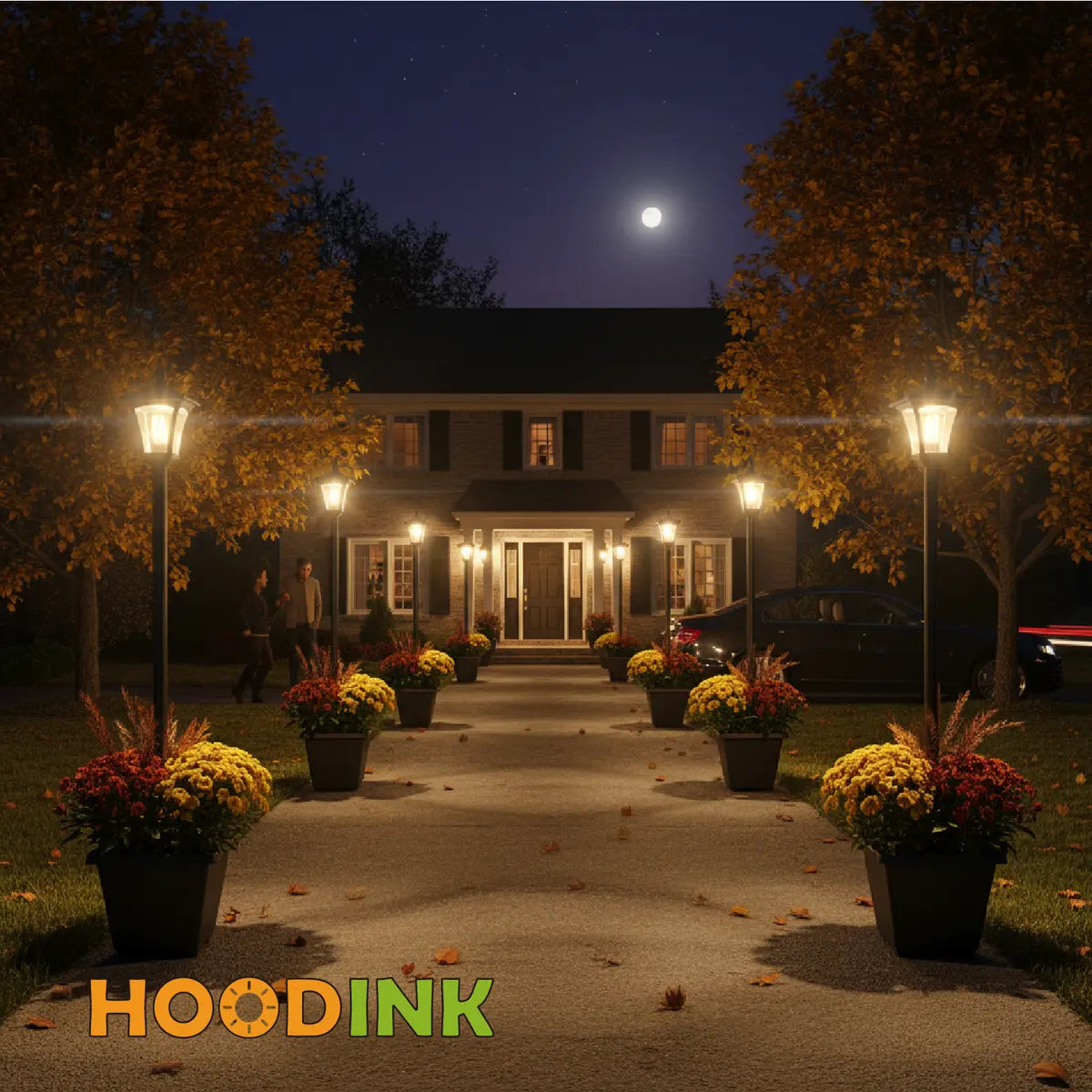 65" Solar Lamp Post Light with Planter, 60 Lumens Warm White Solar Garden Light, Waterproof Patio Decor