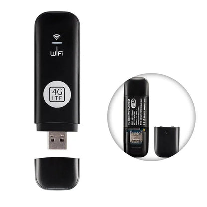 【Requires a separately purchased data‑only SIM card】 WiFi Router USB Modem Unlocked Car WiFi Wireless Network Adapter Hotspot Router USB Dongle Wifi Router Computer Accessories